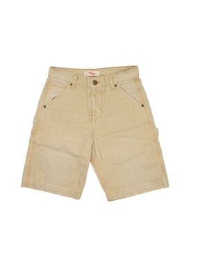 Cherry LA Wide Leg Carpenter Shorts in Sun Faded Beige